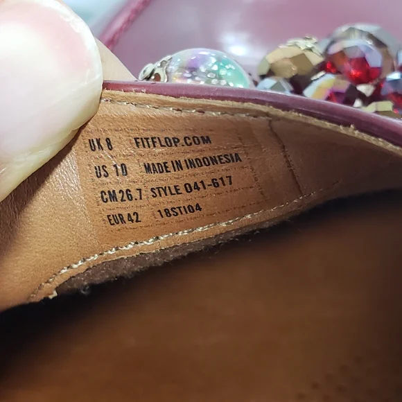 Elegant Pink Embellished Loafers - Picture 10 of 13